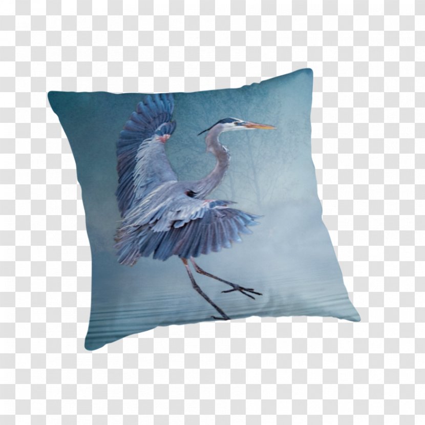 Work Of Art Artist Creativity Illustrator - Throw Pillows - Little Blue Heron Transparent PNG