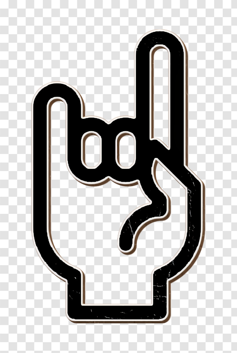 Hand Icon Night Party Icon Rock Icon Transparent PNG