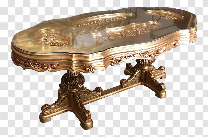 Coffee Tables 01504 Antique Brass - Metal Transparent PNG