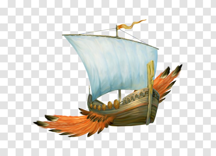Sailing Ship Dromon - Feather - Snag Transparent PNG