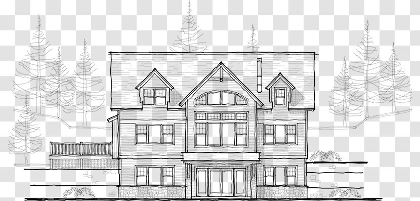 Manor House Sketch Architecture Design - Area - Structure Transparent PNG