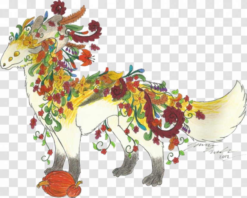 Reindeer Dragon Art - Mythical Creature - Mid Autumn Festival Backdrop Transparent PNG