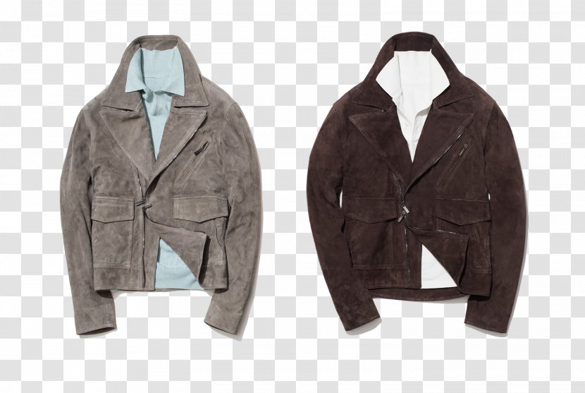 Leather Jacket Coat Textile Outerwear Transparent PNG