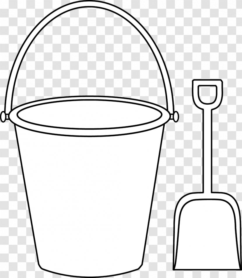 Coloring Book Bucket Shovel Handle Clip Art - Bathroom Accessory - Wheat Pattern Transparent PNG