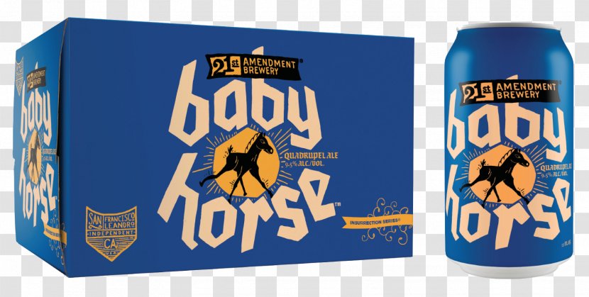 21st Amendment Brewery & Restaurant Horse Beer - Michigan - Baby Transparent PNG