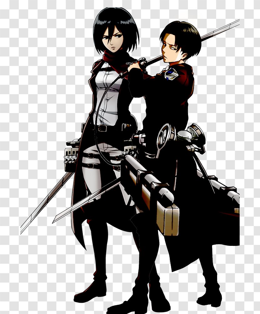 Mikasa Ackerman Eren Yeager Levi Attack On Titan A.O.T.: Wings Of Freedom - Cartoon - Cosplay Transparent PNG