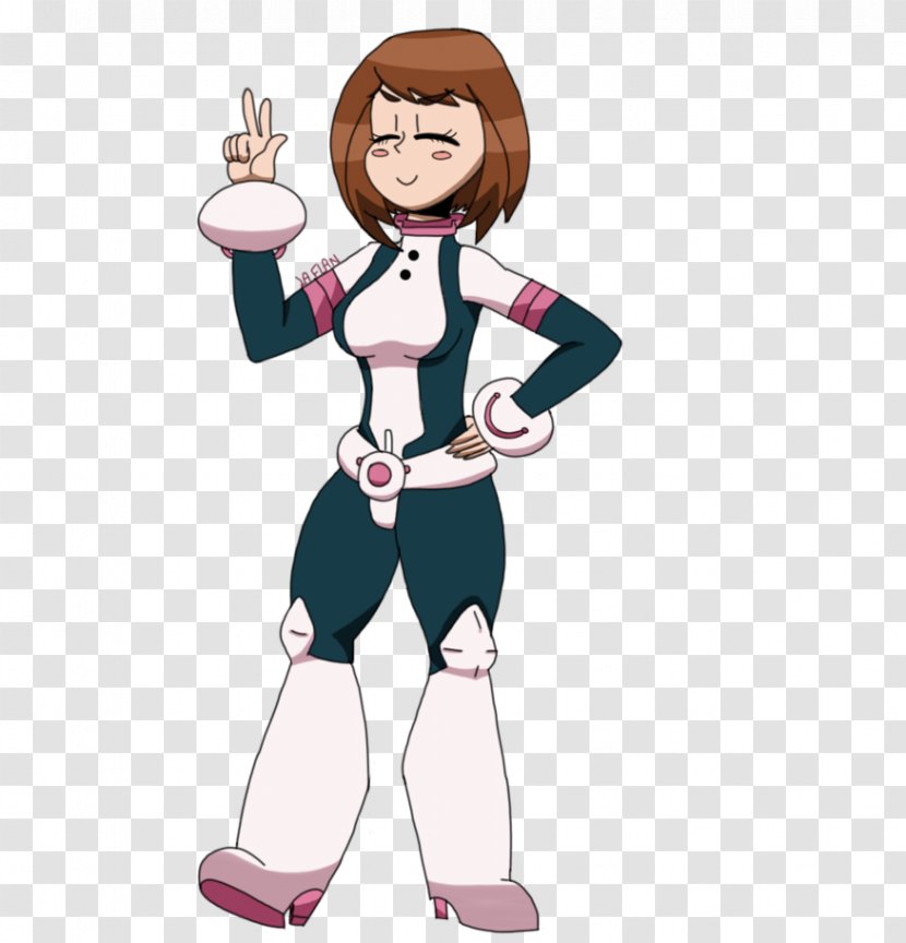 My Hero Academia Comics Drawing - Silhouette - Uraraka Transparent PNG