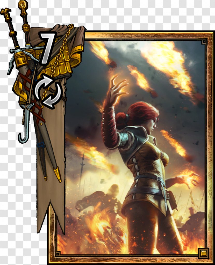 Gwent: The Witcher Card Game 3: Wild Hunt Geralt Of Rivia Triss Merigold - Silhouette Transparent PNG