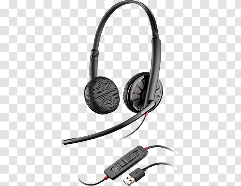 Plantronics Blackwire 320 Headset 310/320 Microphone - Audio - Usb Buttons Transparent PNG