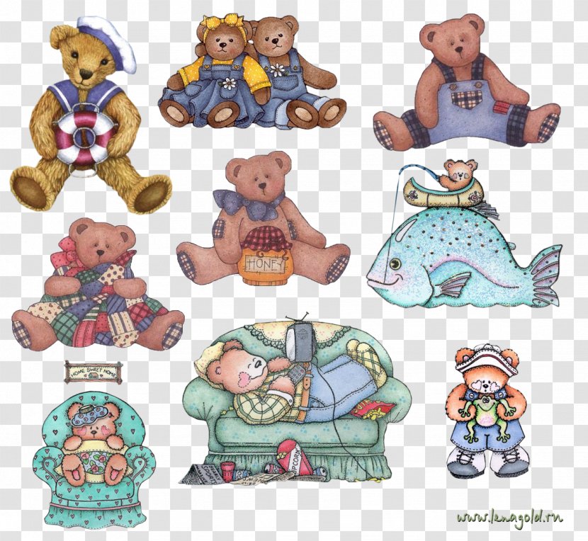 Bear Figurine Cartoon - Bag Transparent PNG