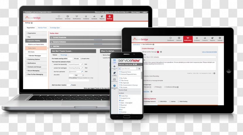 Everbridge Organization Information Service - Multimedia - Electronics Transparent PNG
