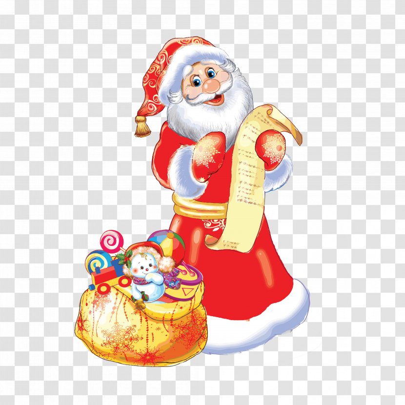 Ded Moroz Snegurochka Ziuzia Grandfather Child - Santa Claus - Cartoon Transparent PNG