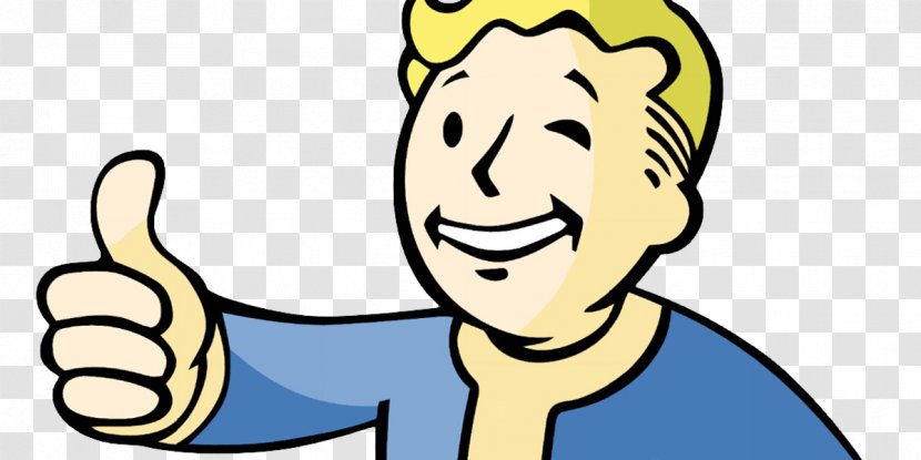 Fallout 4 3 2 Thumb Signal - Cartoon - Thumbs Up Transparent PNG