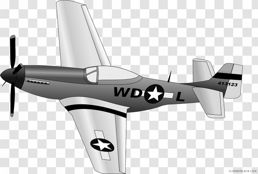 Airplane Fighter Aircraft North American P-51 Mustang Supermarine Spitfire - Propeller Transparent PNG