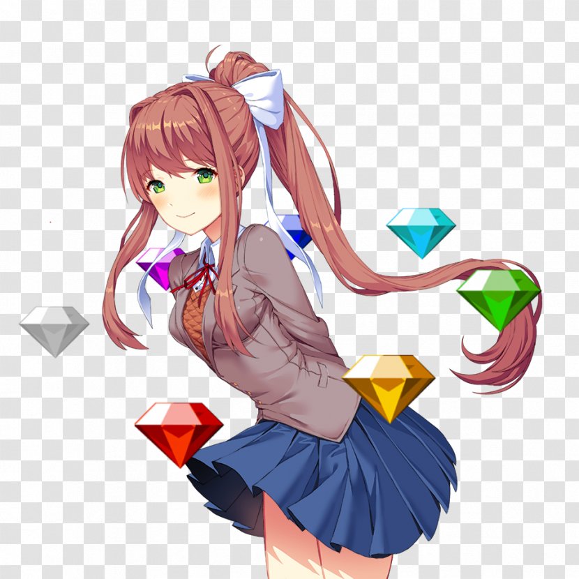 Doki Literature Club! YouTube Chaos Emeralds Video Game - Frame - Youtube Transparent PNG