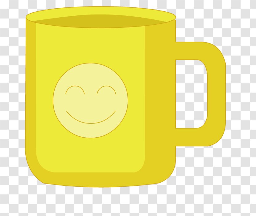 Smiley Coffee Cup Yellow Cafe - Vector Tea Transparent PNG