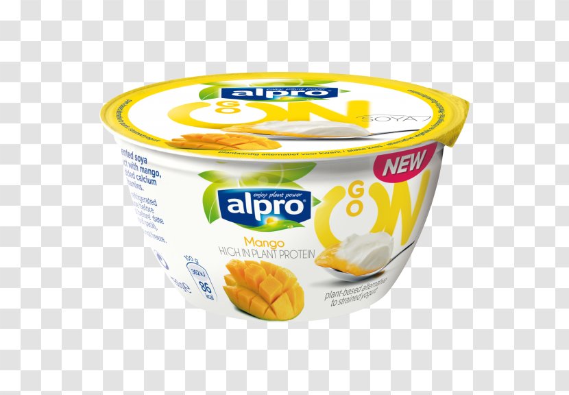 Cream Soy Milk Alpro Yogurt - Tableware Transparent PNG