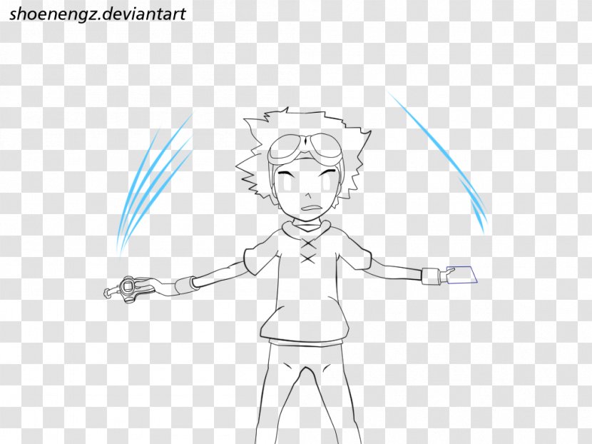 Ear Finger Line Art Joint Sketch - Heart - Digimon Tamers Logo Transparent PNG