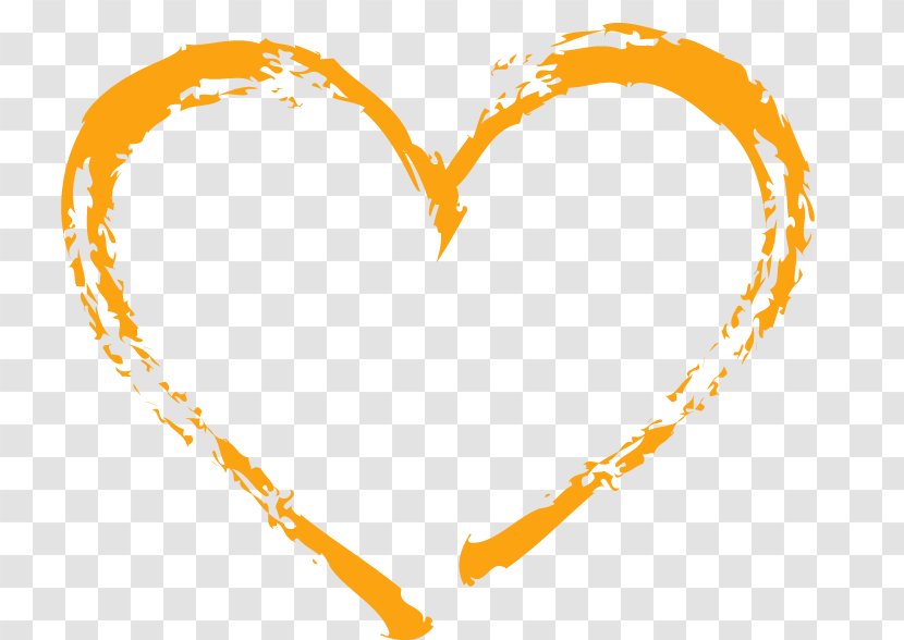Heart Love Clip Art - Flower - Orange Transparent PNG