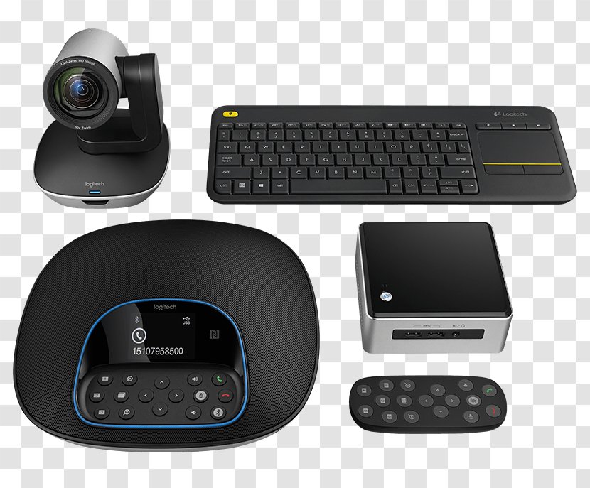 Intel Microphone Laptop Logitech Webcam Conferenccam GROUP - Group Transparent PNG