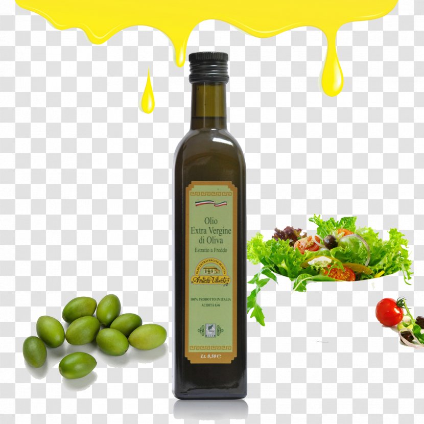 Olive Oil Vegetable Food Bottle - Linseed Transparent PNG