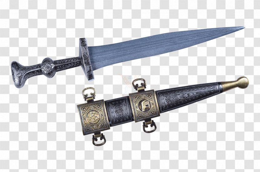 Dagger Sword Scabbard Bowie Knife Collectable Guns - Paper - Roman Weapons Rack Transparent PNG