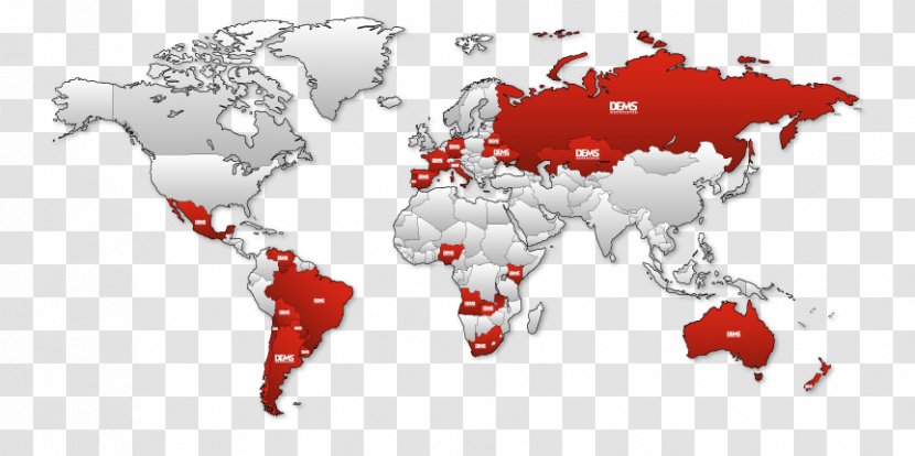 World Map Choropleth Cartography - Watercolor - Mapa Mundi Transparent PNG