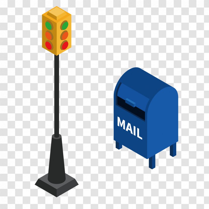 Traffic Light Icon - Vecteur - Lights And Mailboxes Transparent PNG