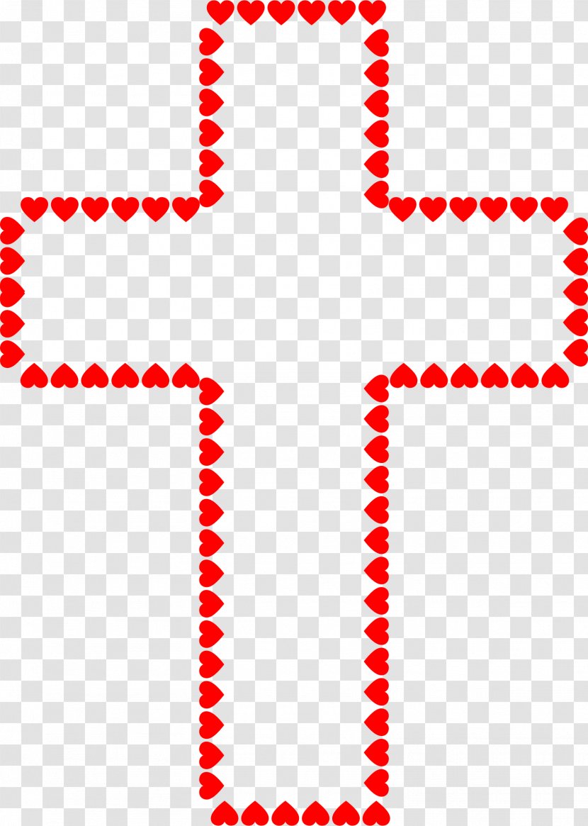 Christian Cross Crucifix Clip Art - Heart Transparent PNG