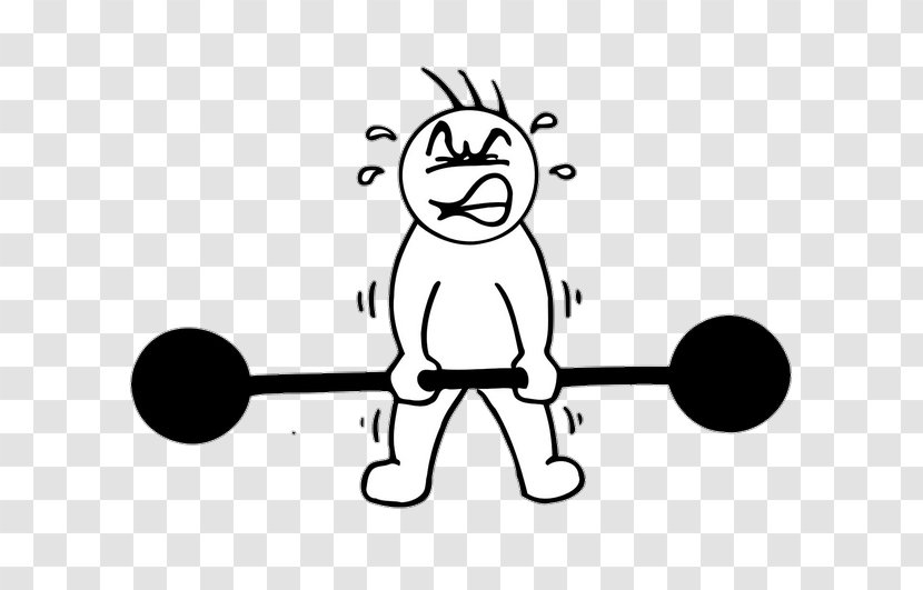 Weight Training Loss Exercise Clip Art - Cartoon - Weakboy Transparent PNG