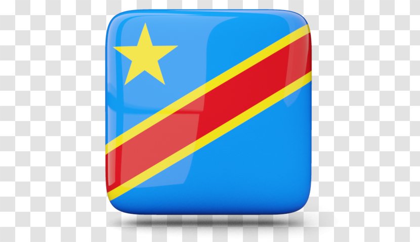 Flag Of The Democratic Republic Congo River Belgian Free State - Rectangle - United States Transparent PNG