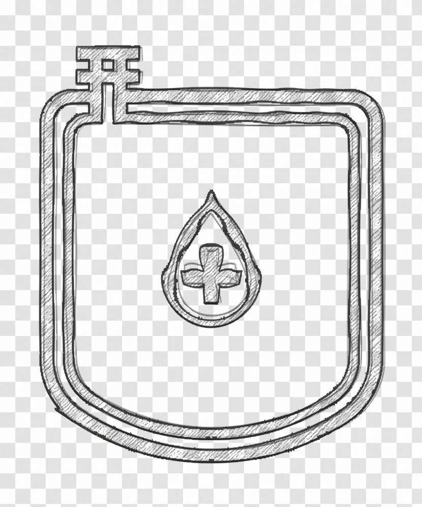 Aid Icon Bag Blood - Symbol Line Art Transparent PNG