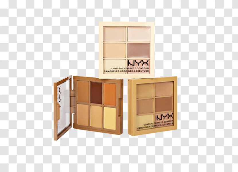 NYX 3C Conceal Correct Contour Palette Medium Cosmetics Concealer Color - Shelf - Nyx Transparent PNG