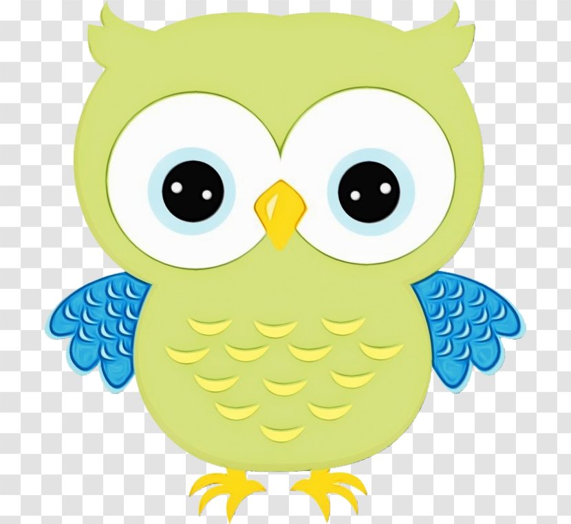 Owl Green Yellow Bird Cartoon - Turquoise Of Prey Transparent PNG