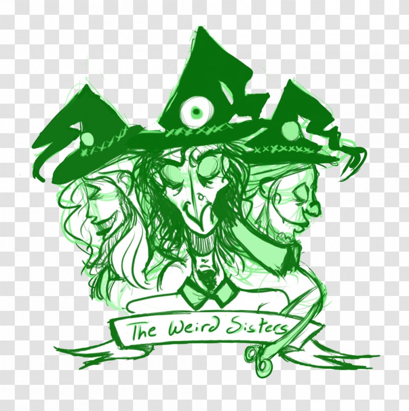 Three Witches Macbeth Wyrd Sisters Clip Art Drawing - Fan Transparent PNG