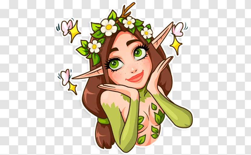 Sticker Nymph Telegram Decal Fairy - Frame Transparent PNG