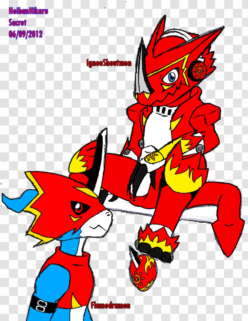 Shoutmon Flamedramon Digimon Female - Silhouette Transparent PNG