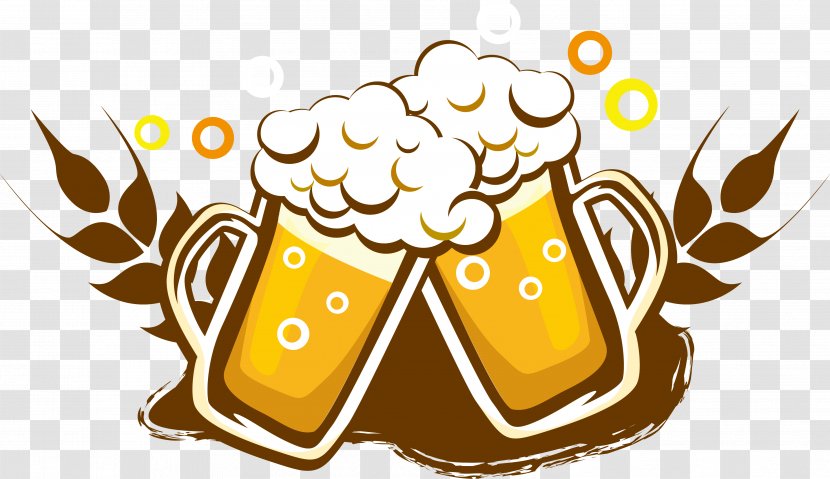 Draught Beer Wine Drink Bottle - Rummer - Logo Design Transparent PNG