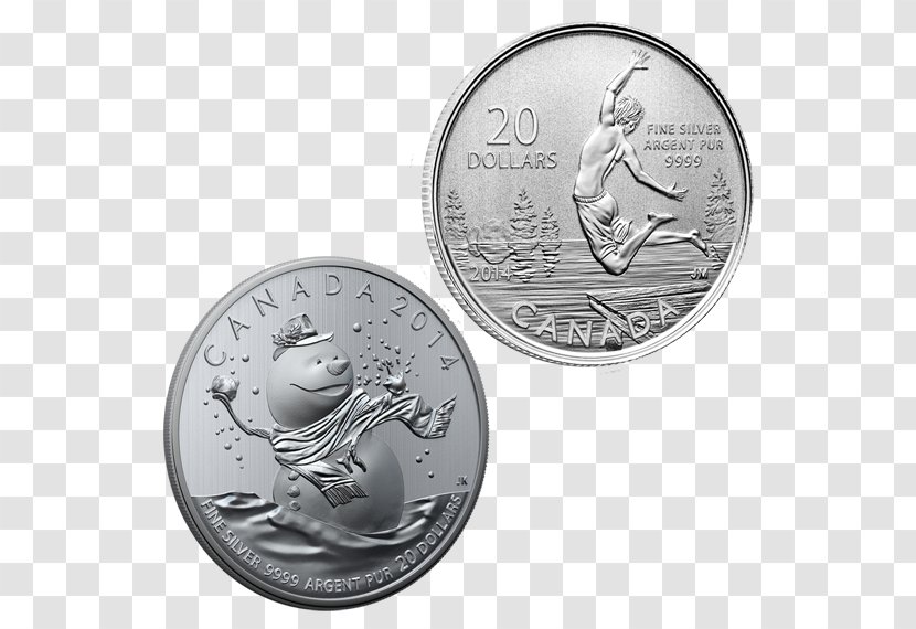 Silver Coin Canada Commemorative Transparent PNG