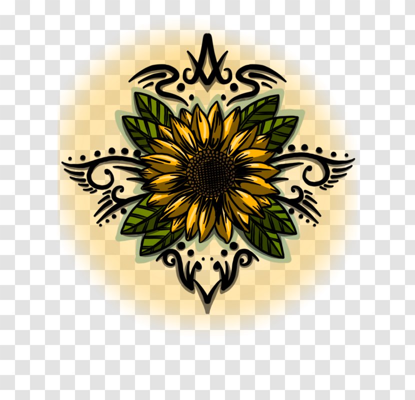 Common Sunflower Tattoo Drawing Art - Flora - Leaf Transparent PNG