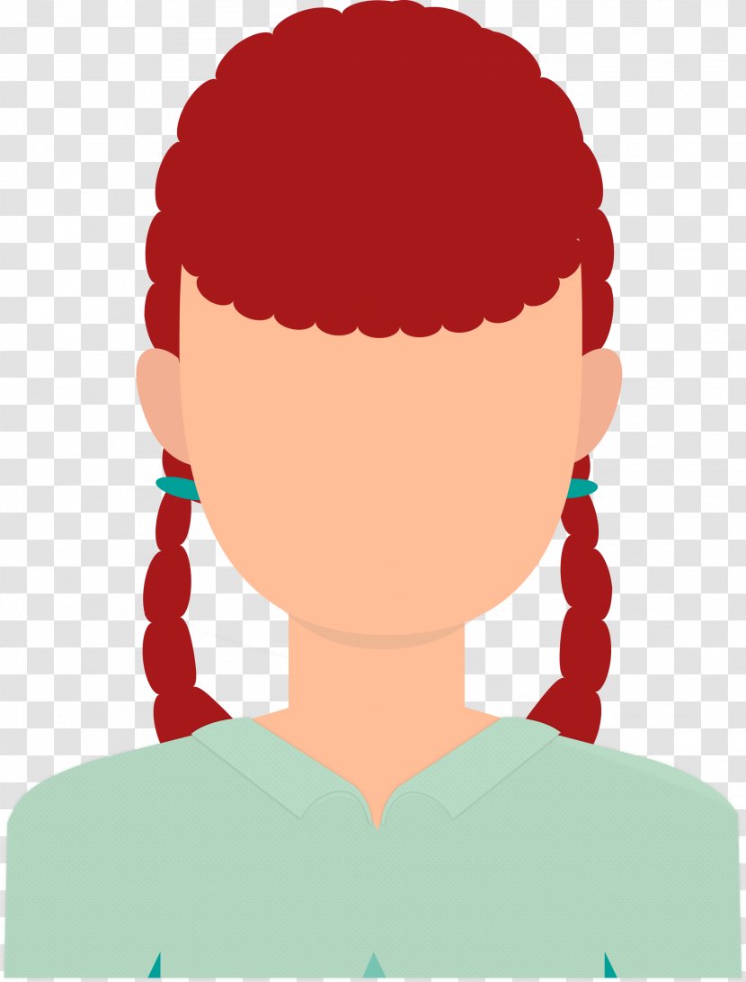 Avatar Illustration - Frame - Women's Heads With Braids Transparent PNG