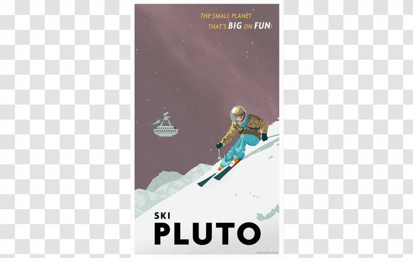 Pluto Smithsonian Institution Poster Planet Art - PLUTO Transparent PNG