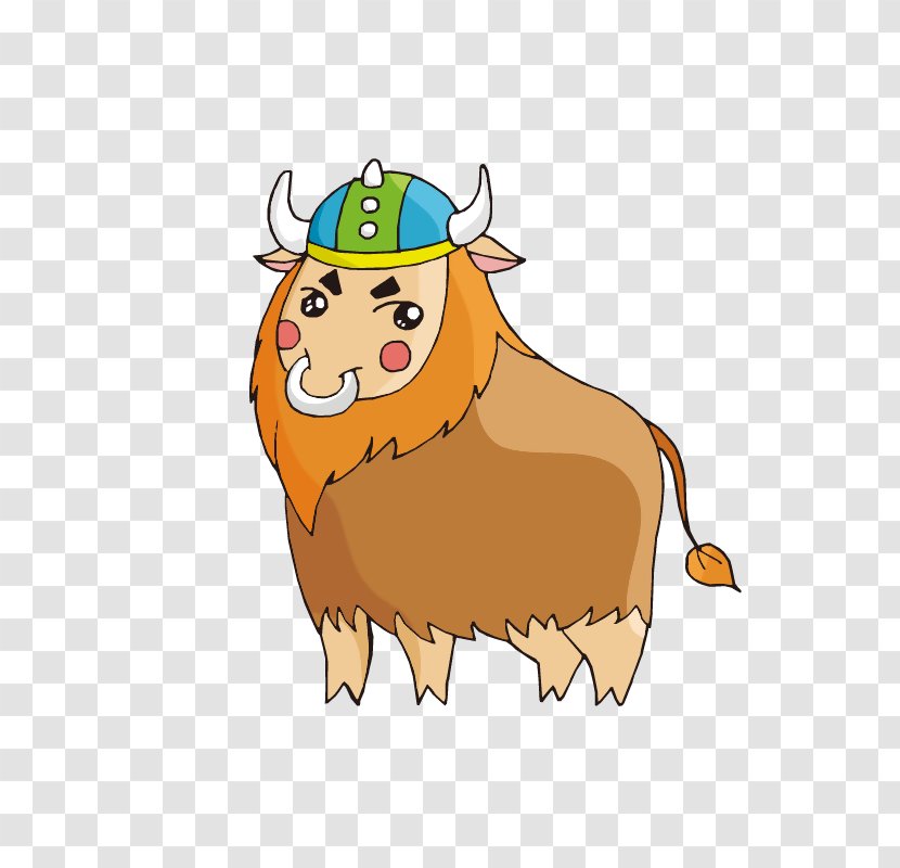 Vector Graphics Cartoon Image Cattle - Like Mammal - M17 Transparent PNG