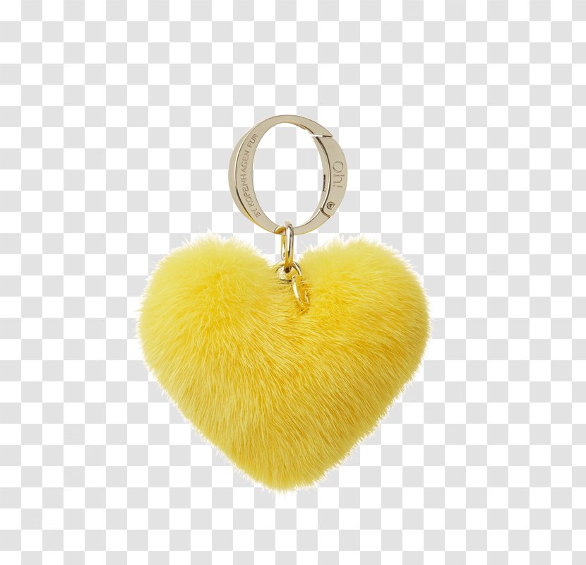 Oh! By Kopenhagen Fur Key Chains Mink Yellow - Jewellery Transparent PNG