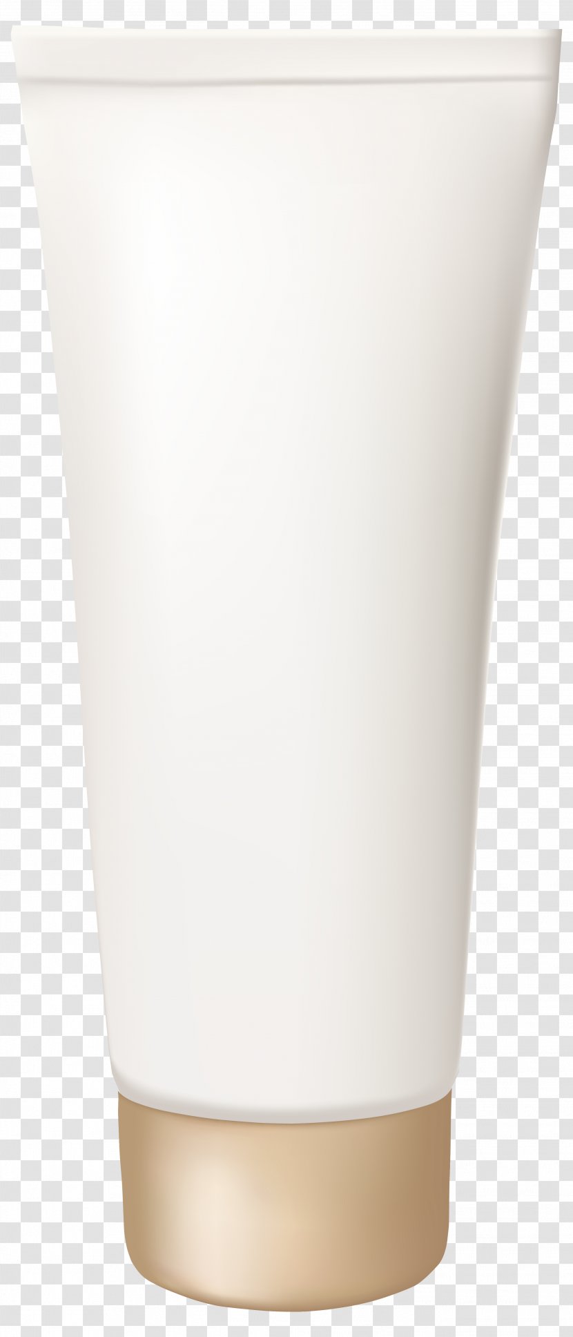 Cup - Drinkware - Cream Tube Clipart Image Transparent PNG
