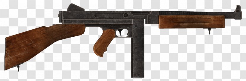 Trigger Thompson Submachine Gun Firearm - Watercolor - Weapon Transparent PNG