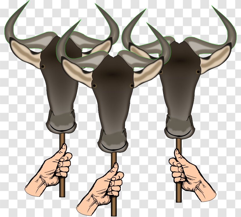 Wildebeest Clip Art - Cattle Like Mammal - Tail Transparent PNG