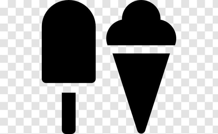 Ice Cream Cones Food Snow Cone - Black And White Transparent PNG