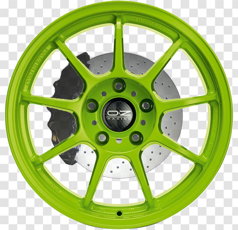 Alloy Wheel OZ Group Spoke Tire - Auto Part Transparent PNG