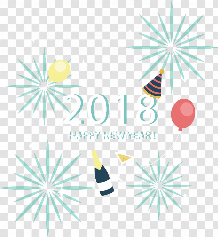 New Year Clip Art - Yellow - 2018 Year's Carnival Transparent PNG